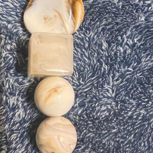 Chic Marble-Inspired Decorative Set